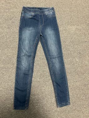 H&M Girls Blue Pull-On Skinny Jeans